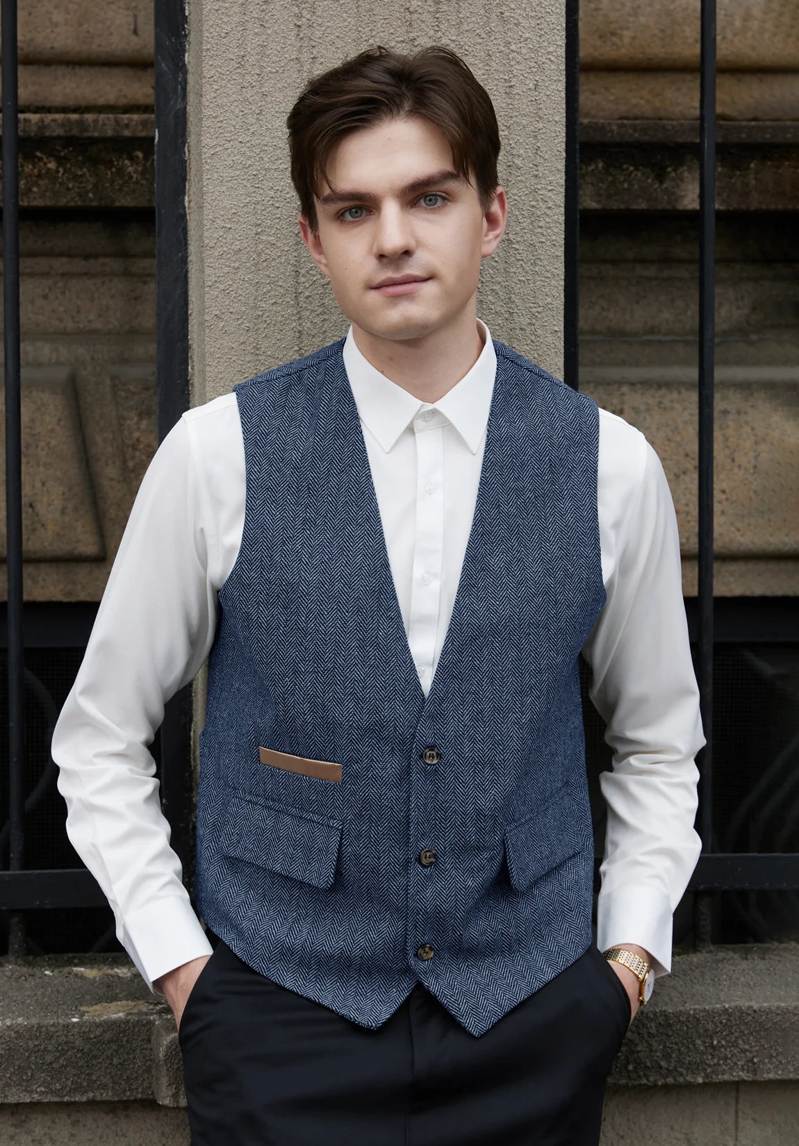 Men's blue vest