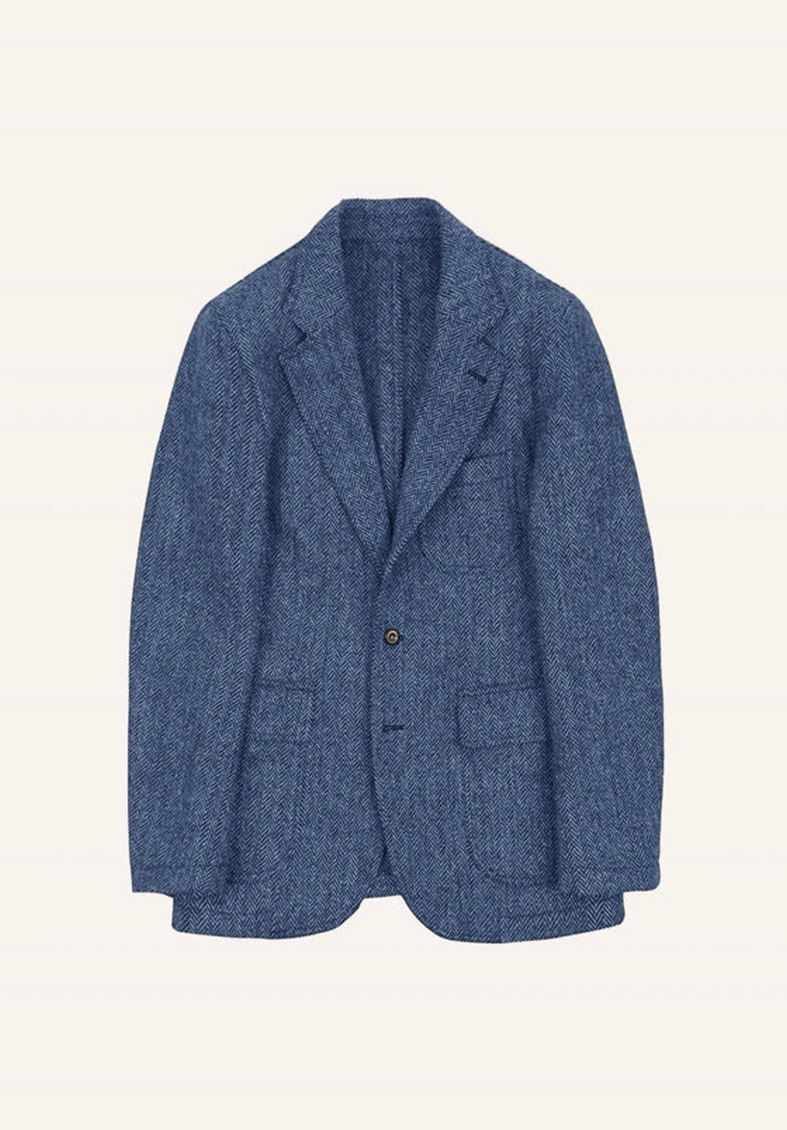 Men's blue herringbone jacket