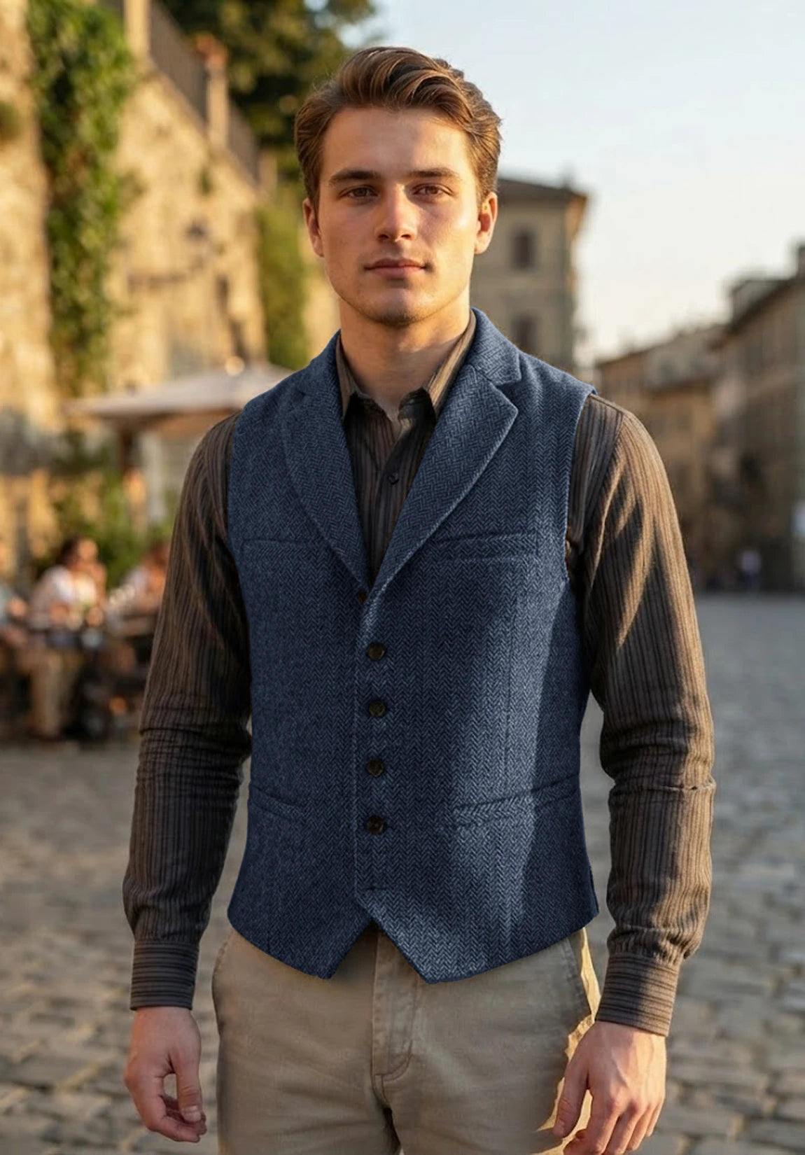 Men's blue vest