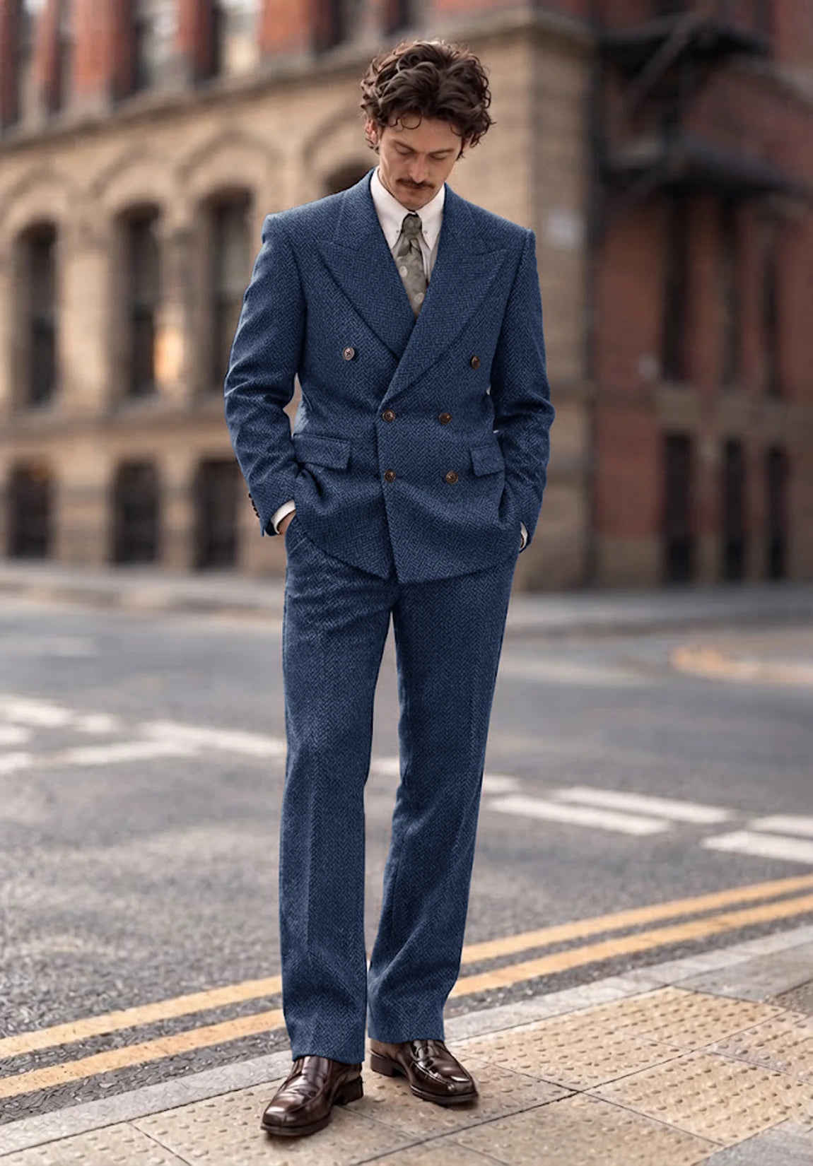 Men Blue Suit