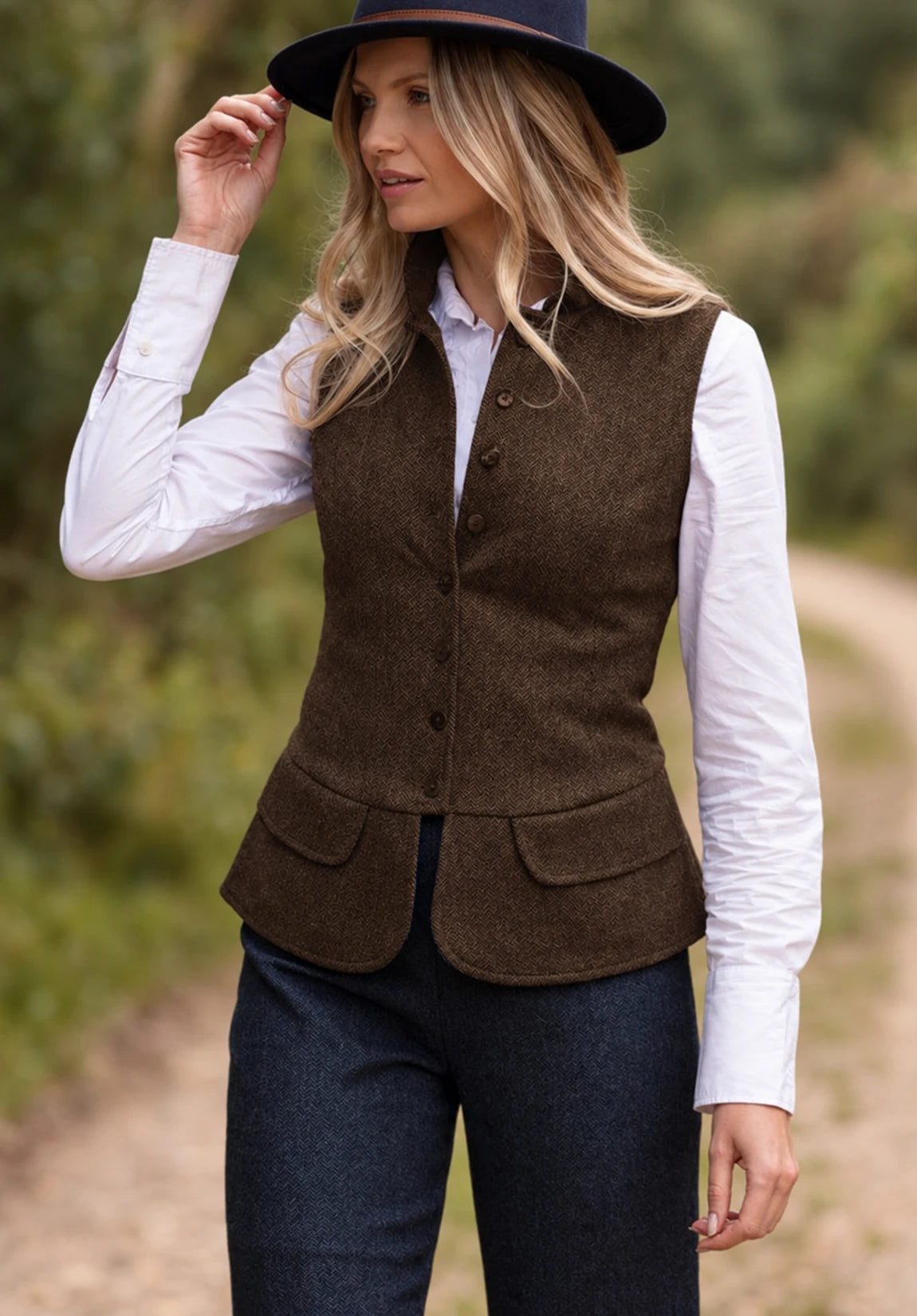 Women Tweeed Vest