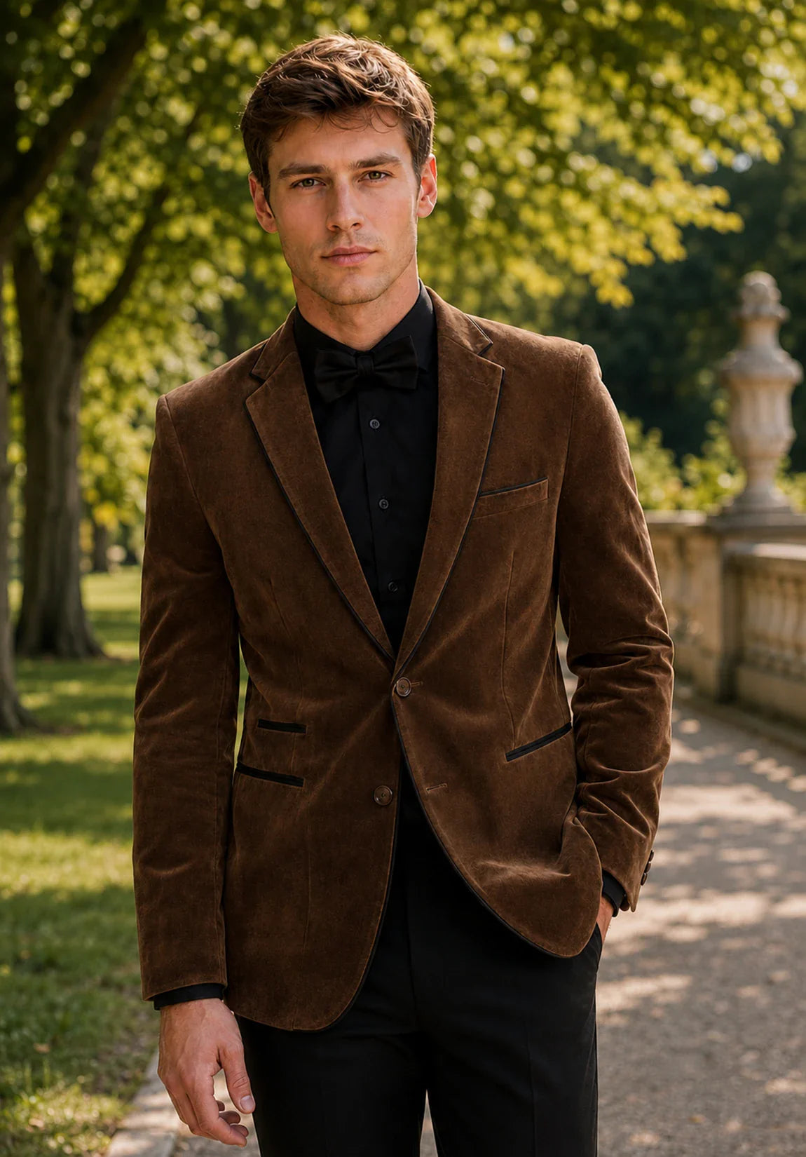 Men's brown suede jacket