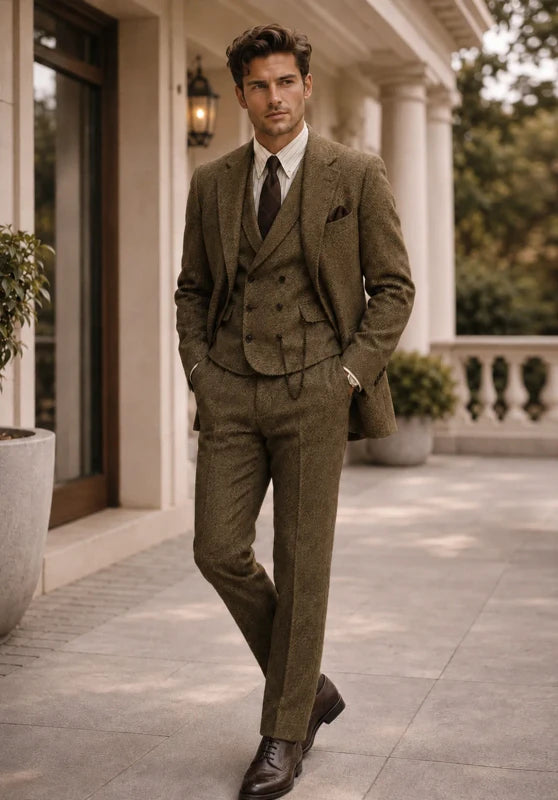 mens tweed suit
