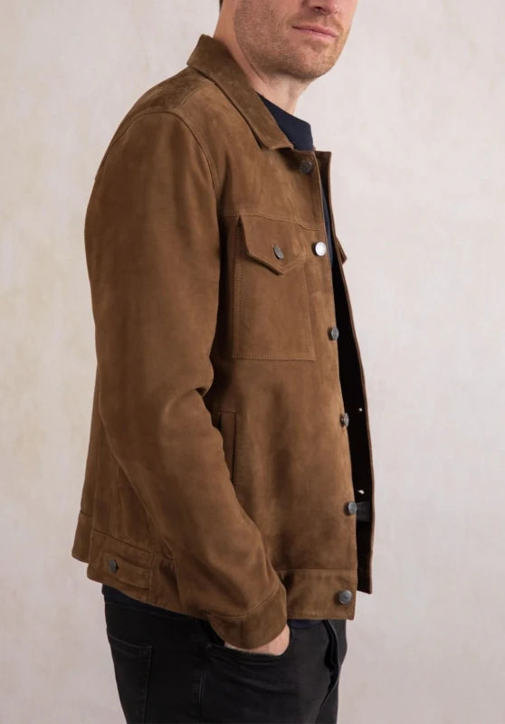 men suede jacket