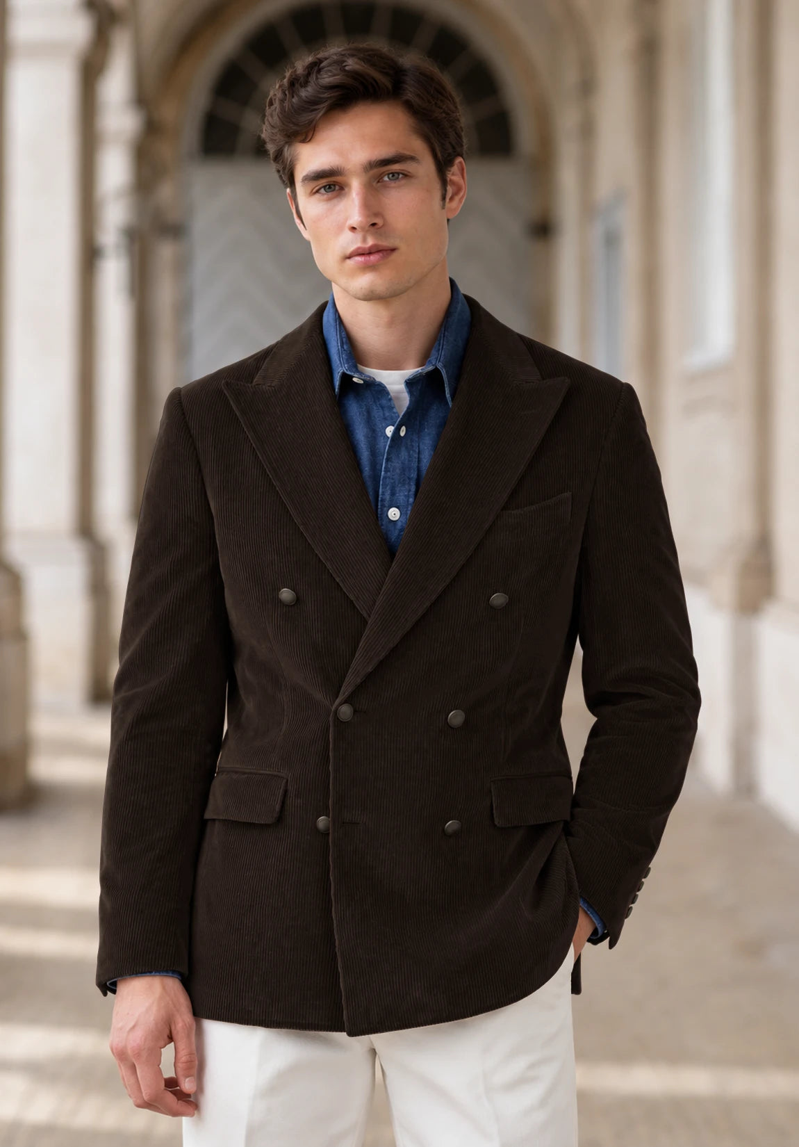 Men's brown corduroy jacket