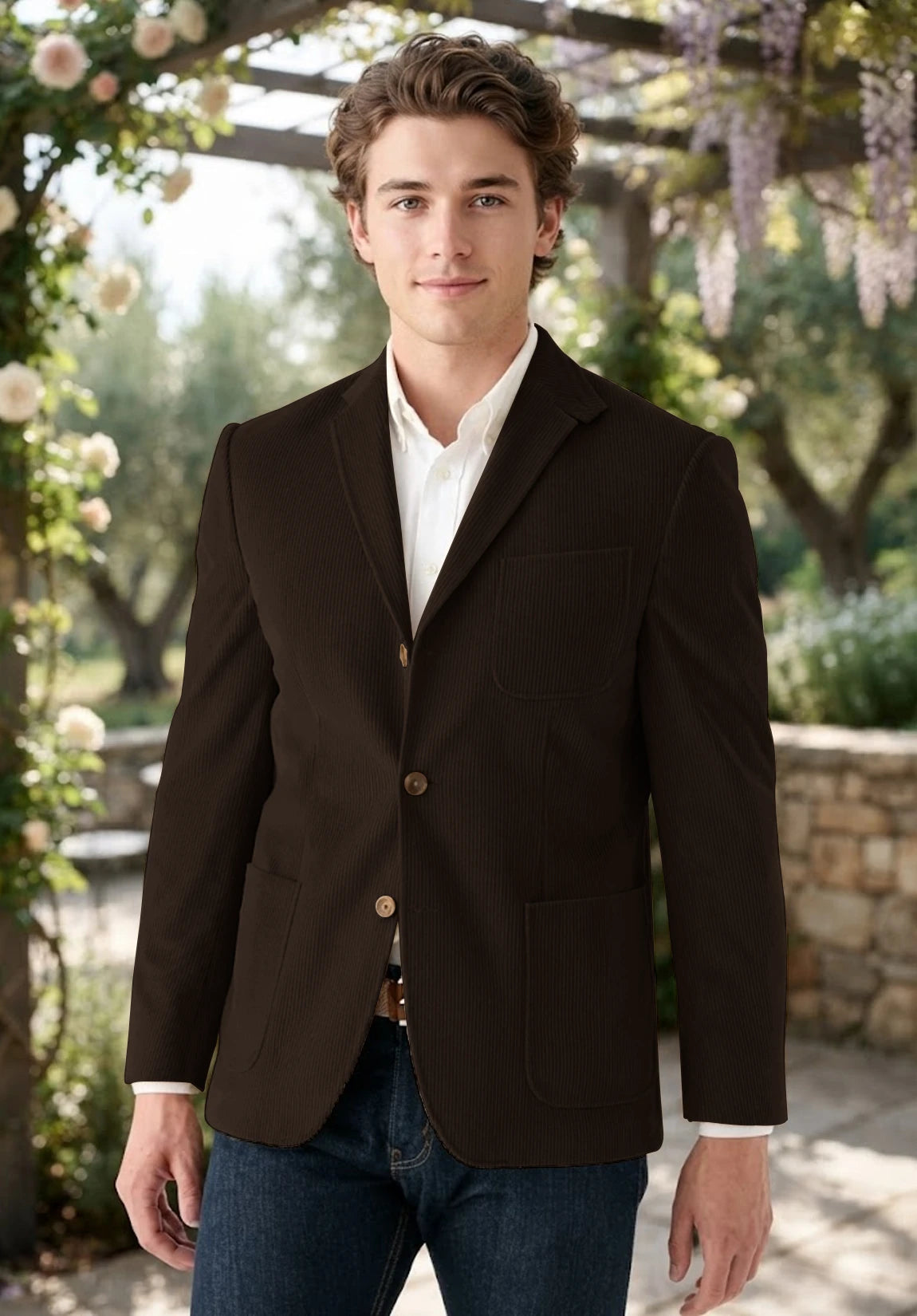 Men's brown corduroy jacket