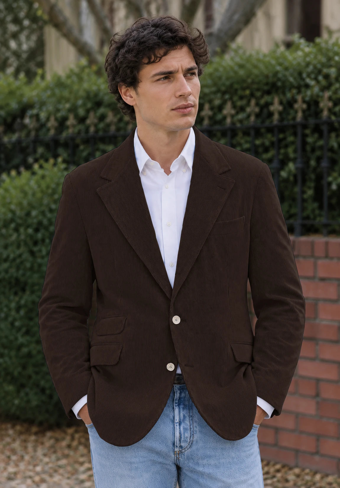 Men's brown corduroy jacket