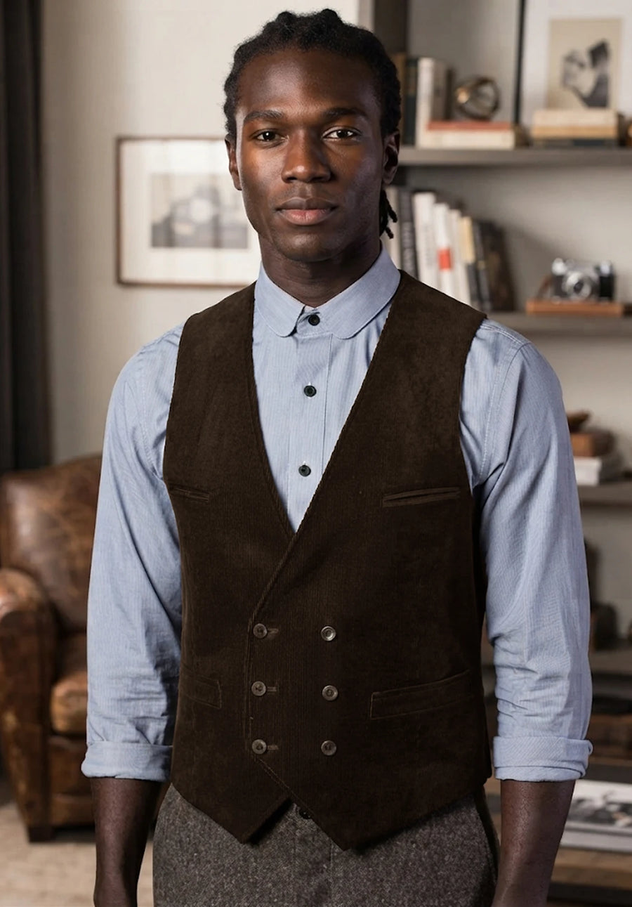 Men's brown vest
