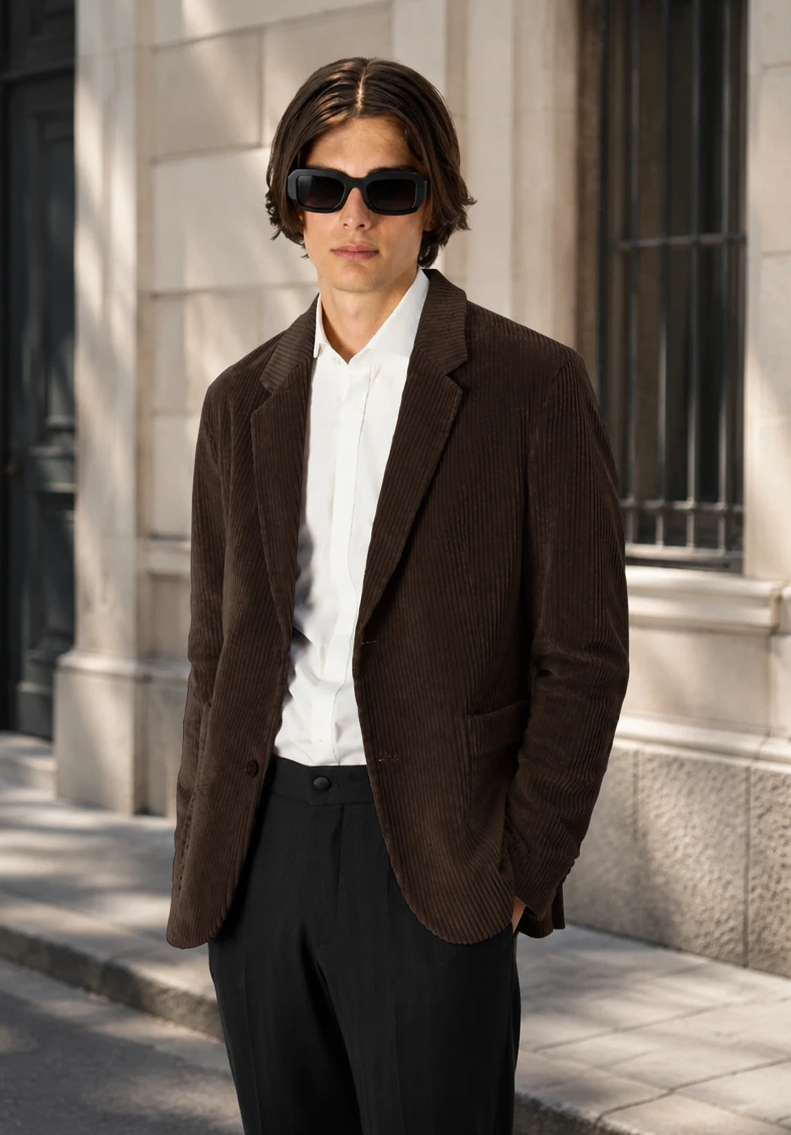 Men's brown corduroy jacket