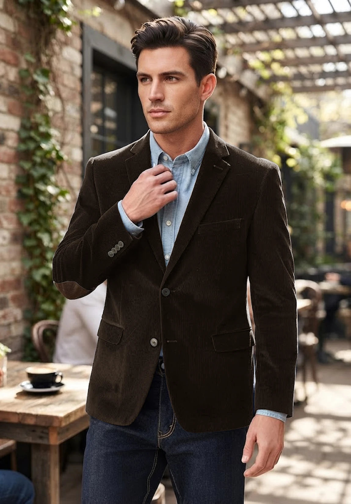 Men's brown corduroy jacket