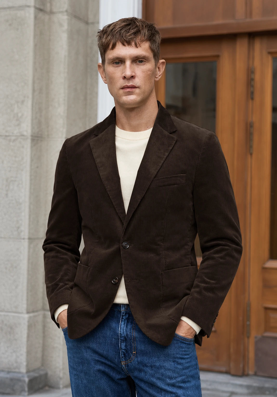 Men's brown corduroy jacket