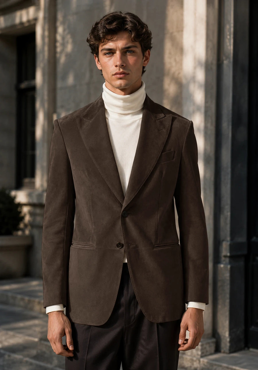Men's brown suede jacket