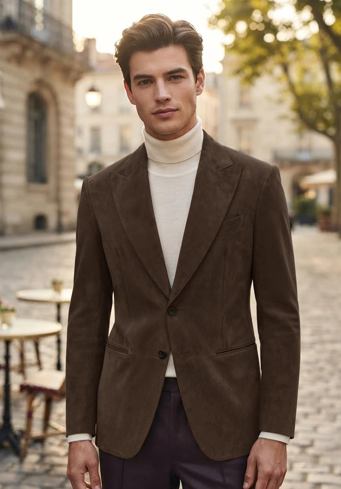 Men's brown suede jacket
