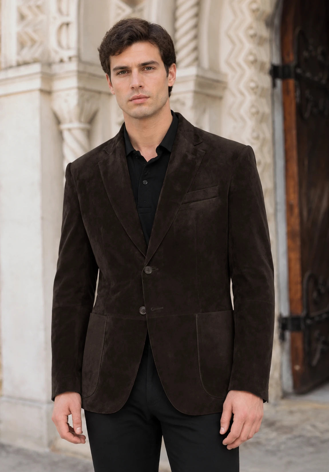 Men's brown suede jacket