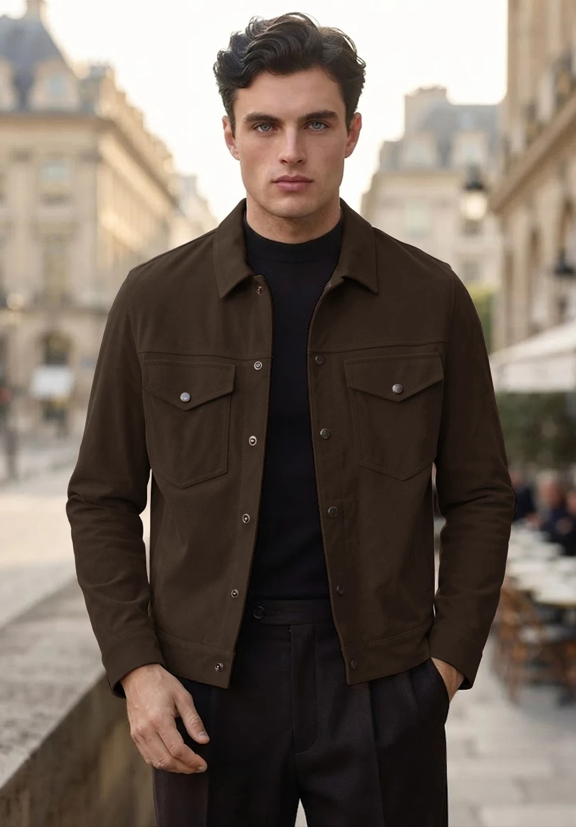 Men's brown suede jacket