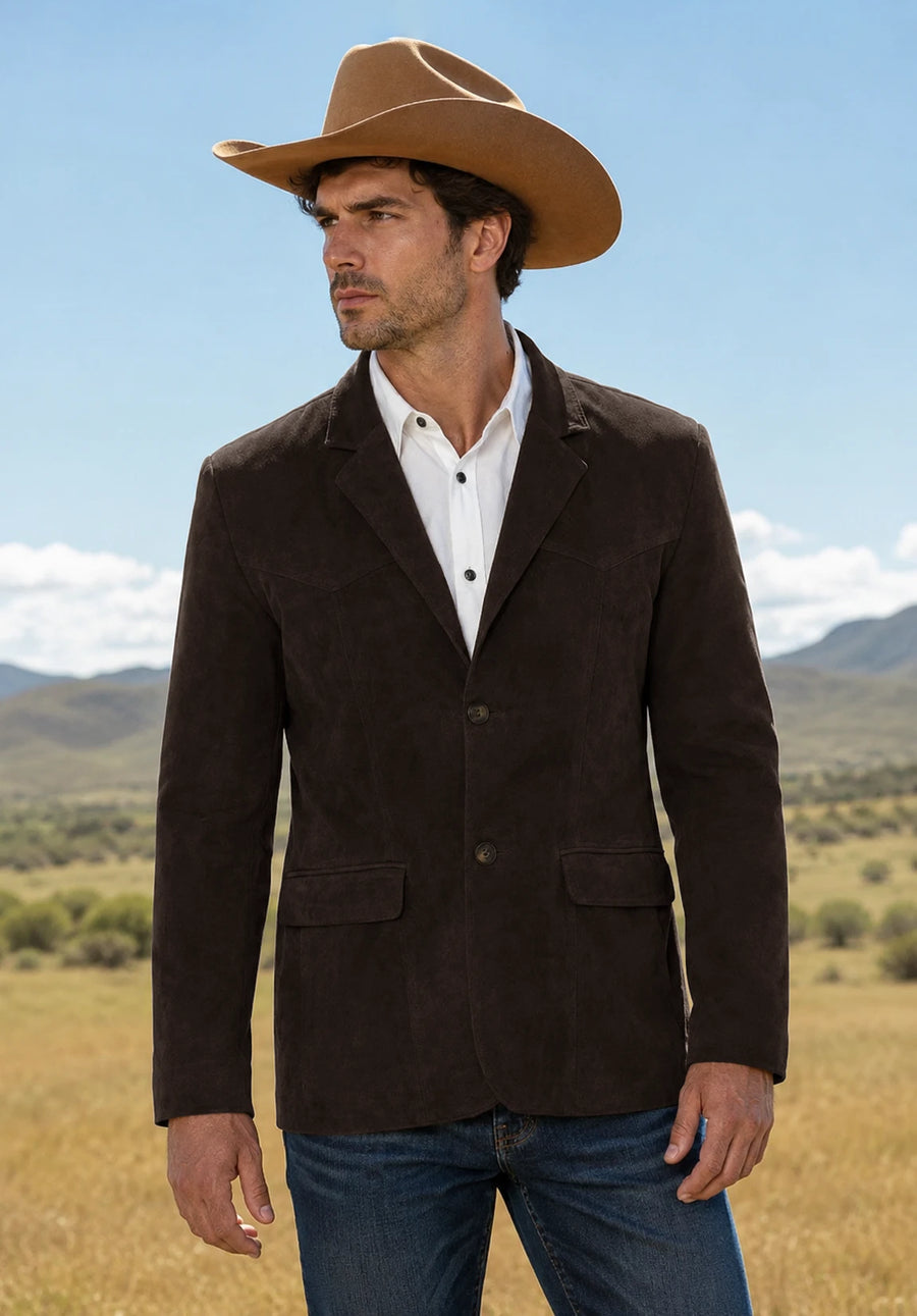 Men's brown suede jacket