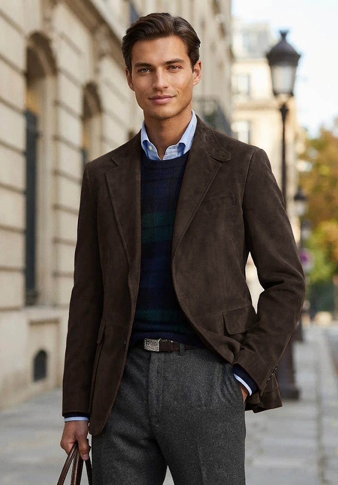 Men's brown suede jacket