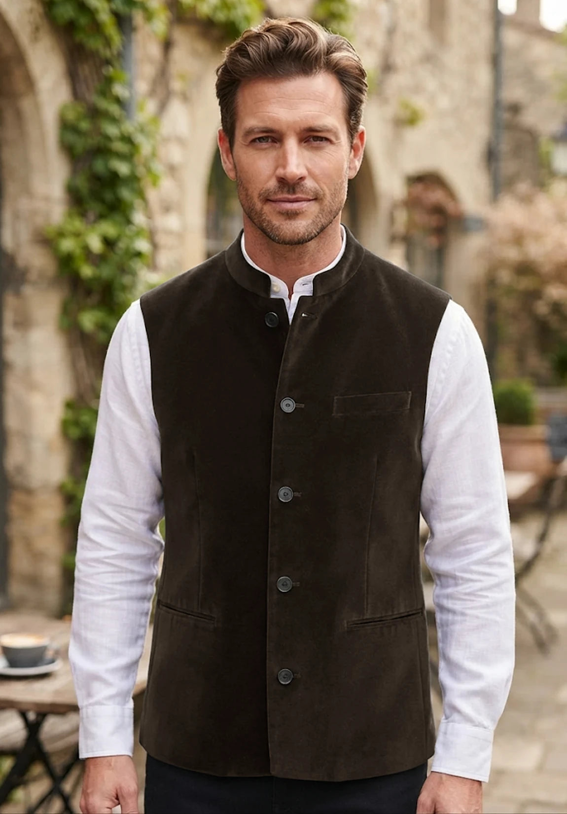 Men's brown vest