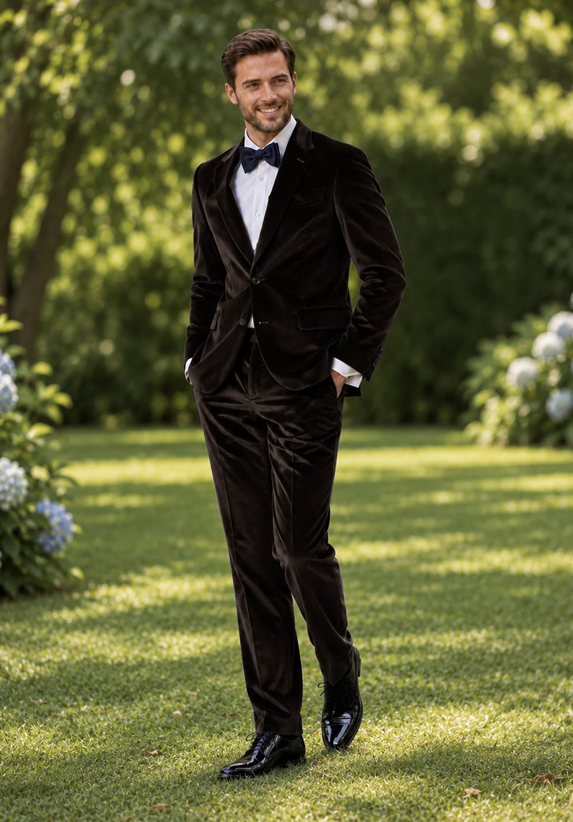Men Brown Suit
