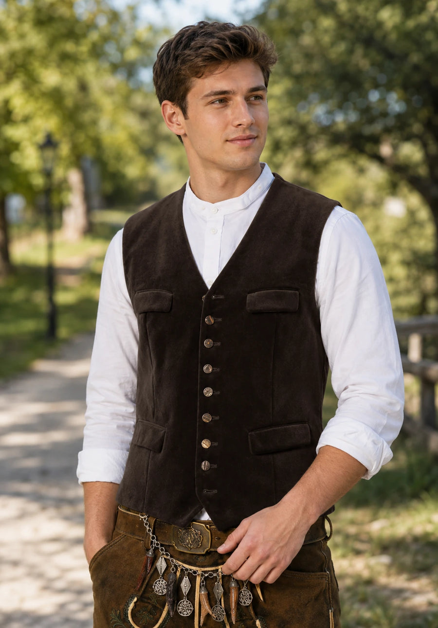 Men's brown vest