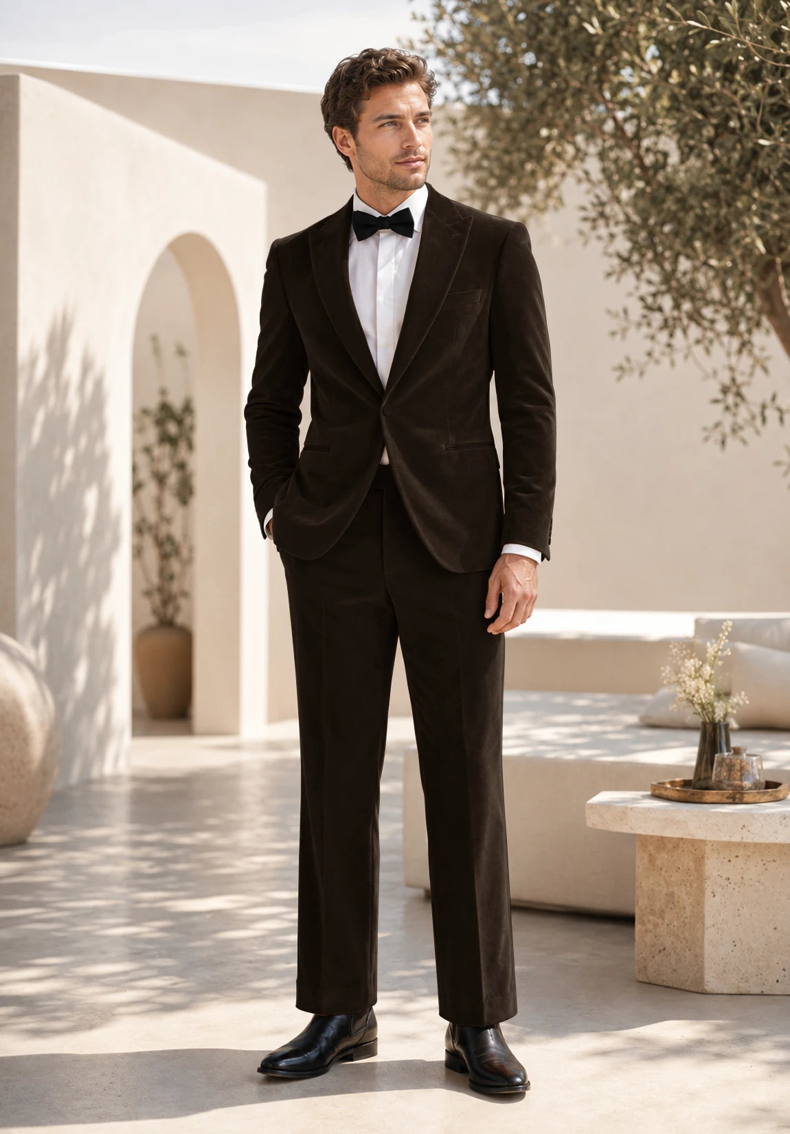 Men brown Suit