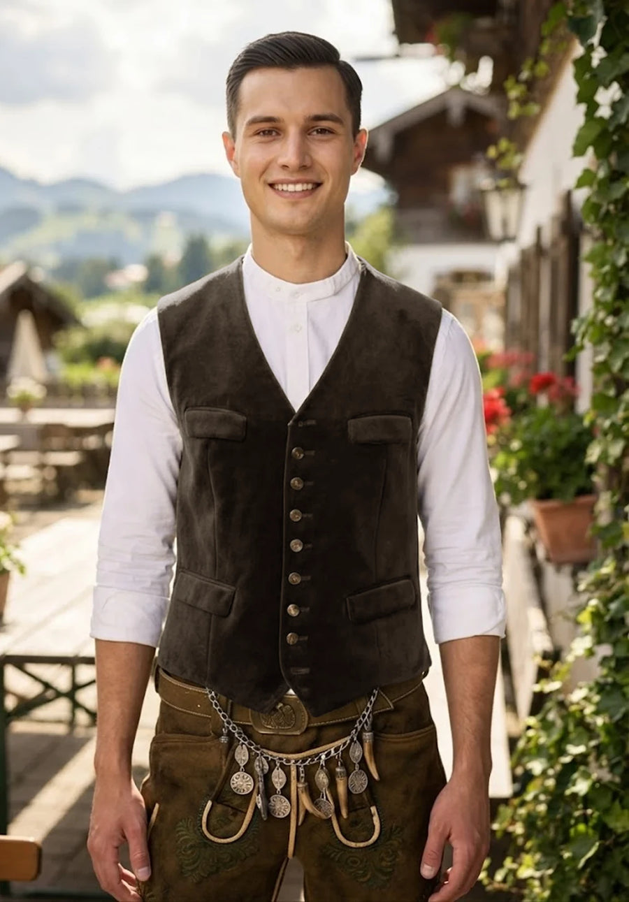Men's brown vest