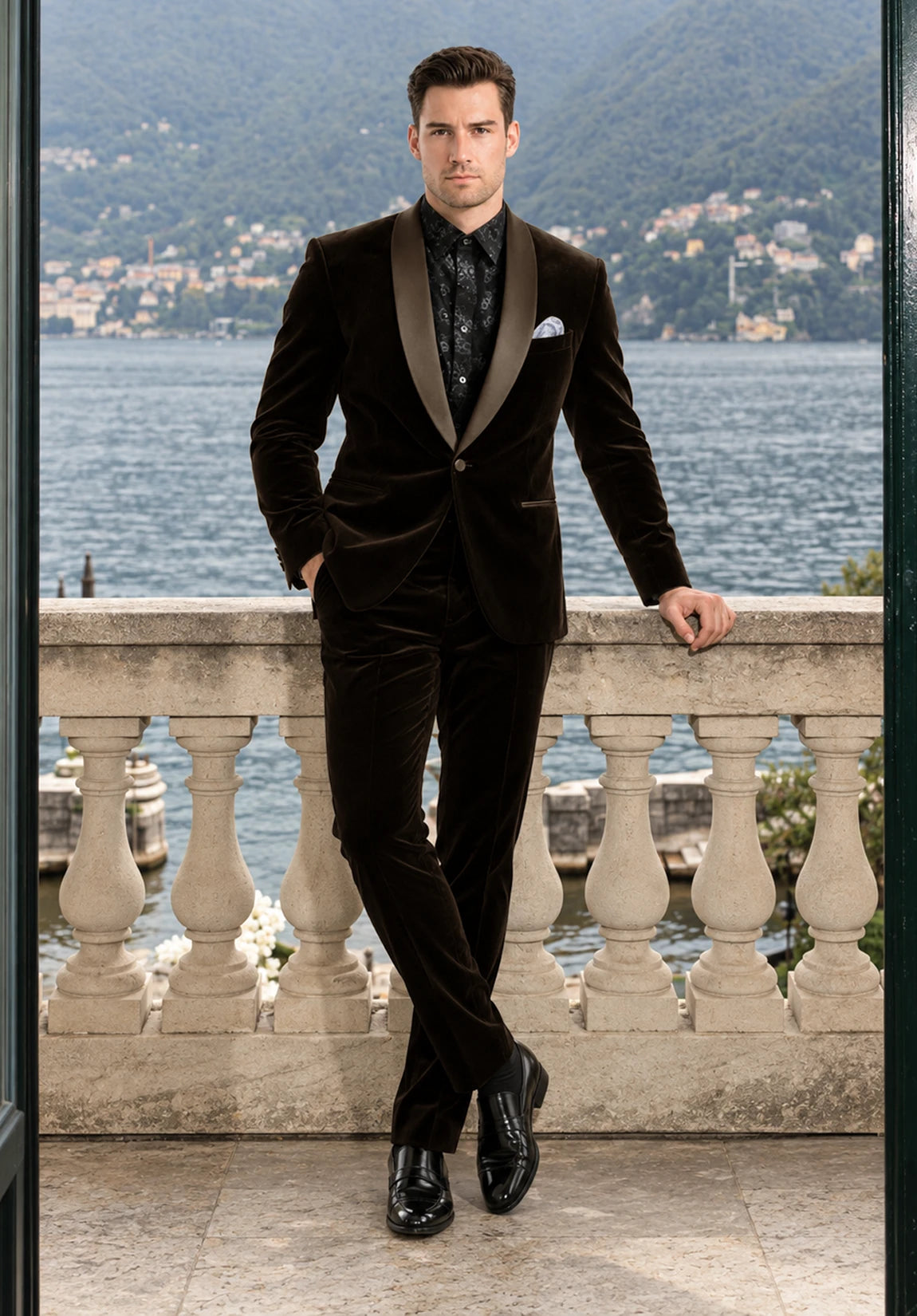 Men Brown Suit