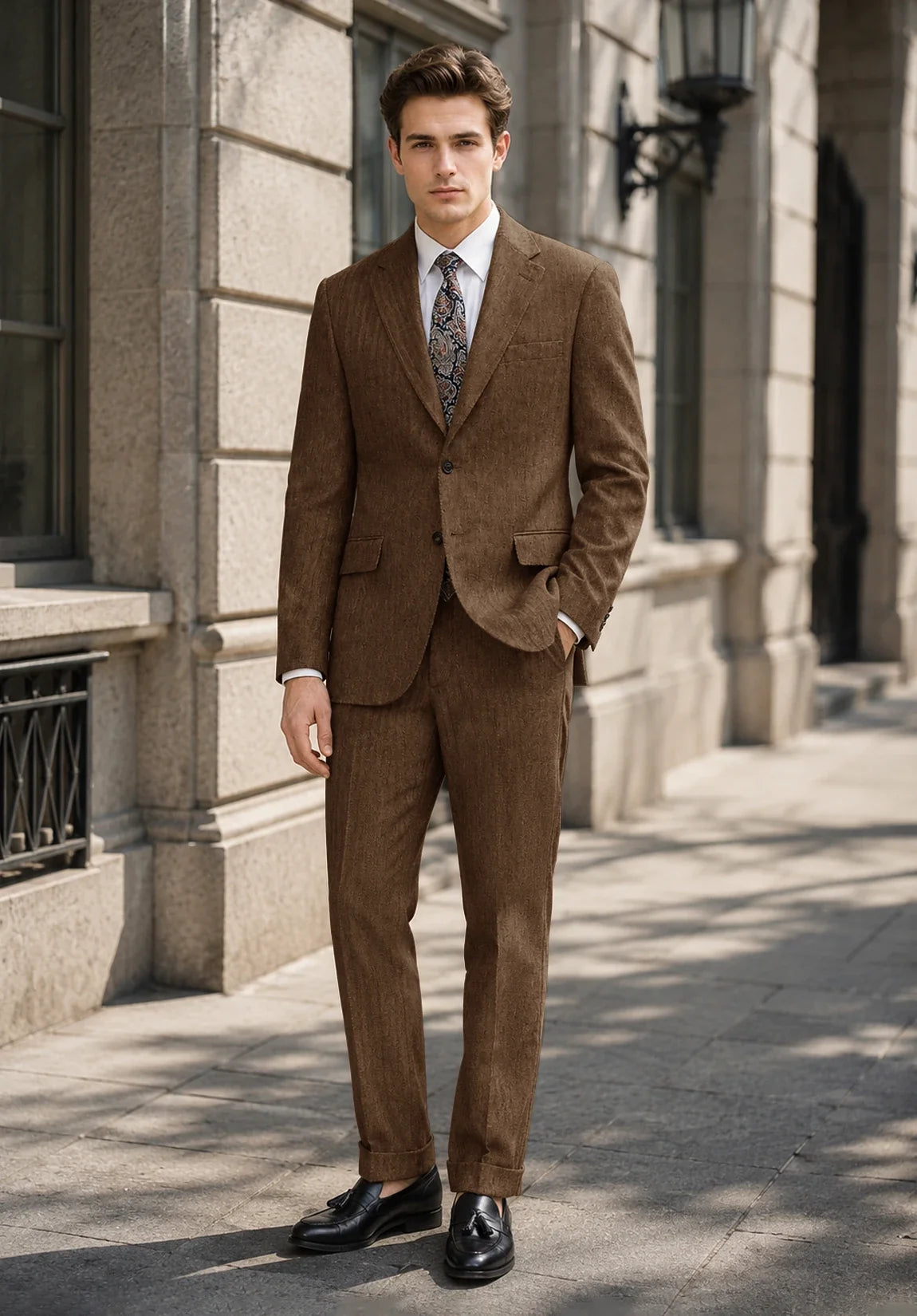 Men brown Suit