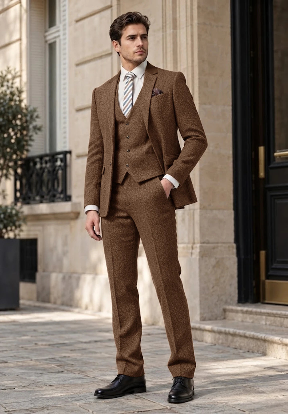 Men's brown Suit