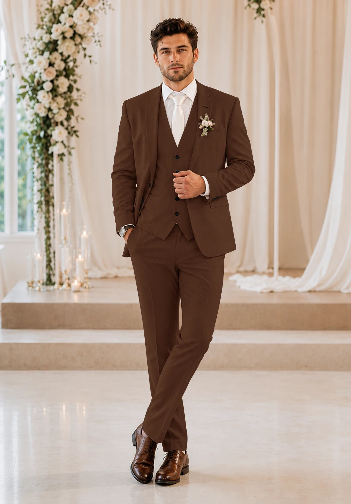 Men's brown Suit