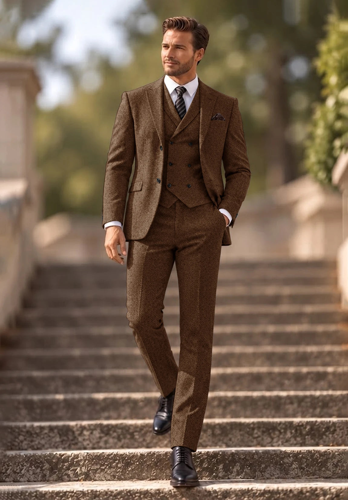 Men's brown Suit