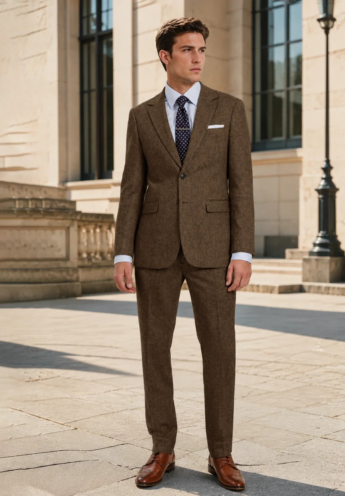 Men brown Suit