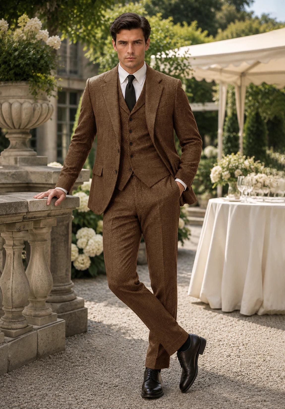Men's brown Suit