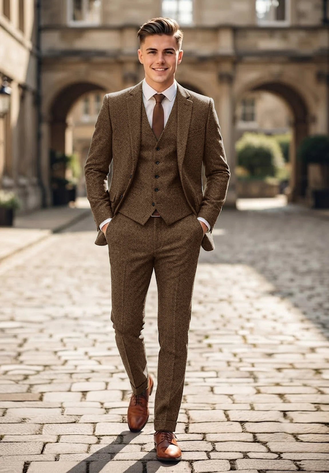 Men's brown Suit