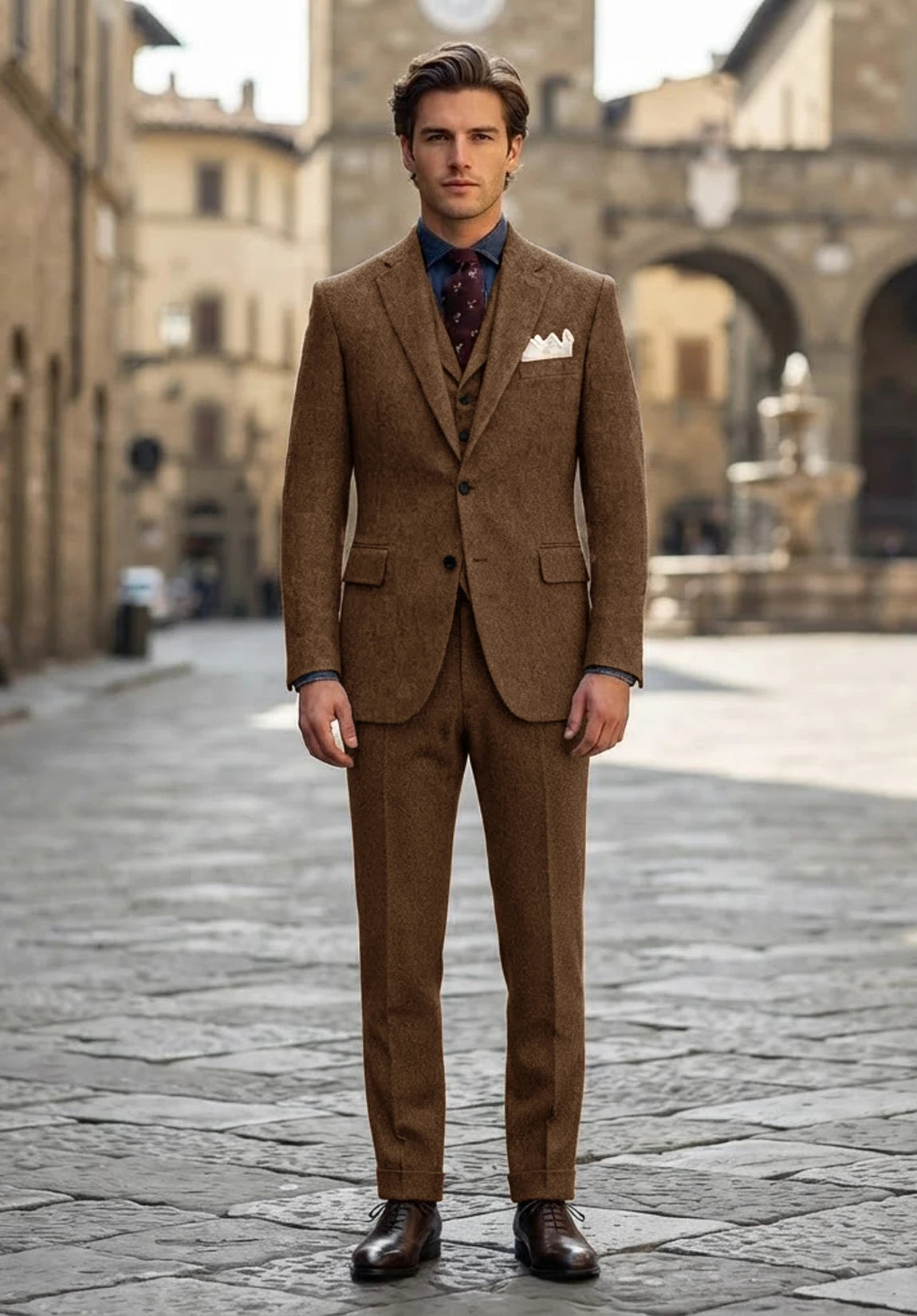 Men's brown Suit