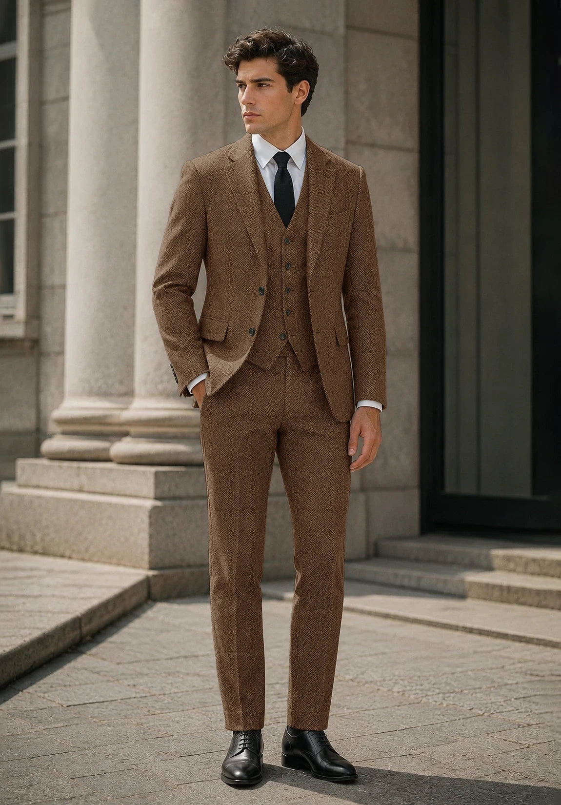 Men's brown Suit