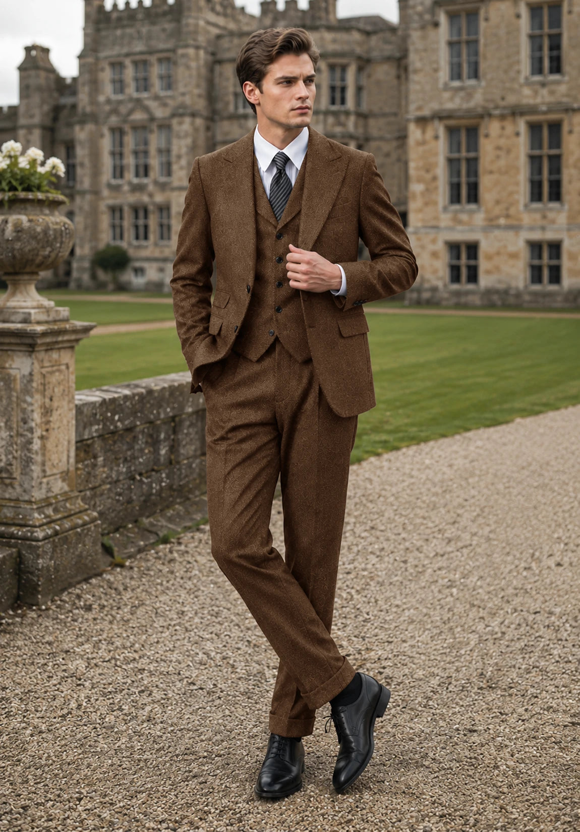 Men's brown Suit