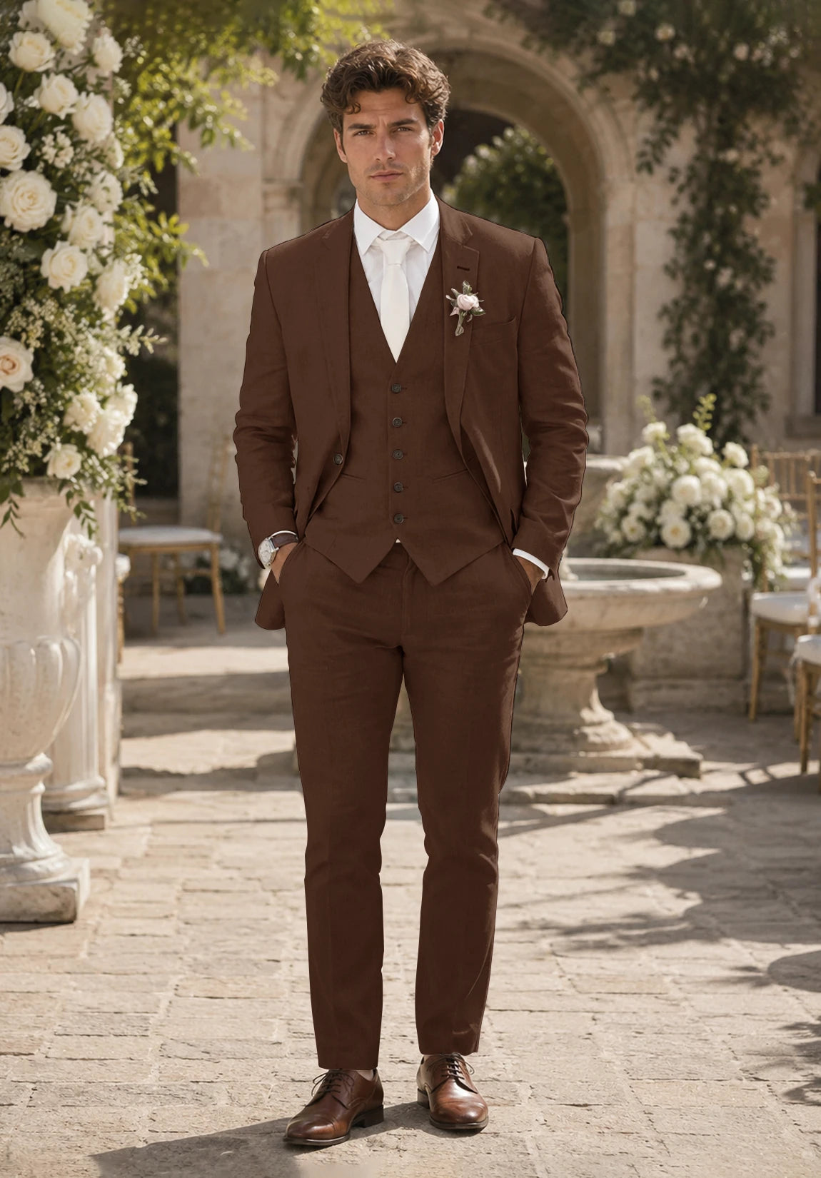 Men's brown Suit