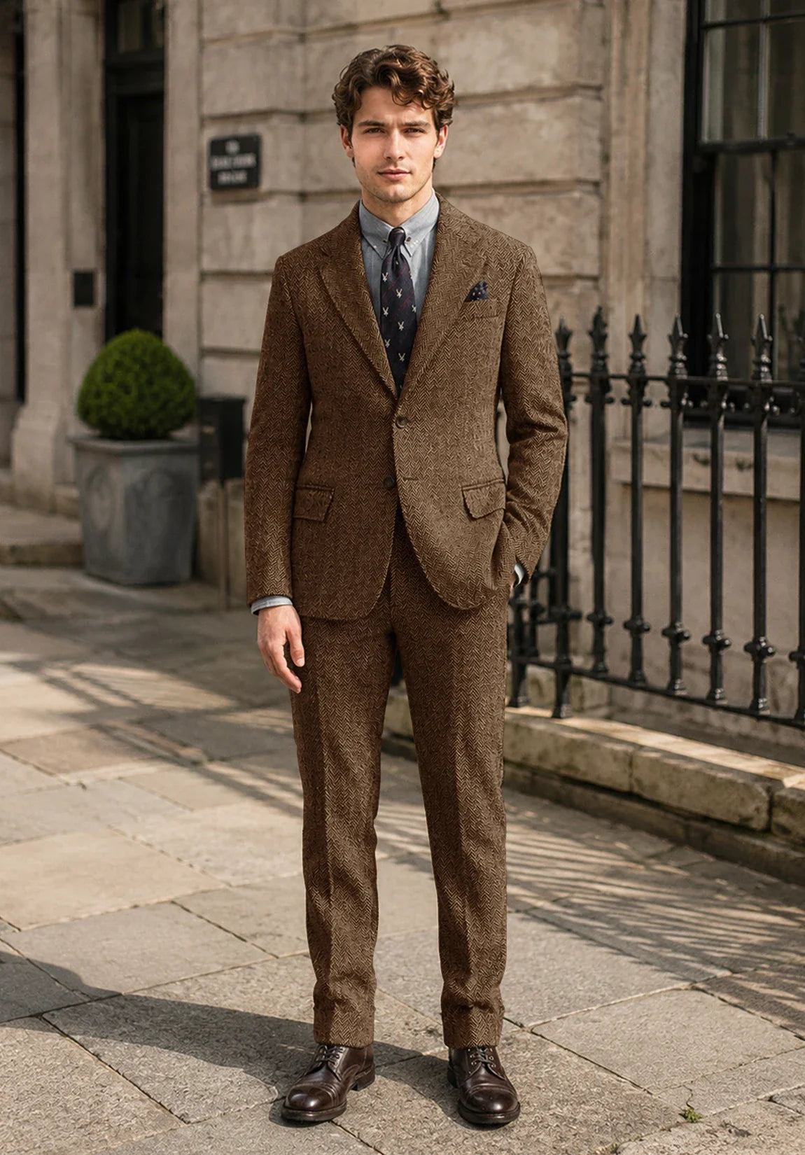 Men brown Suit