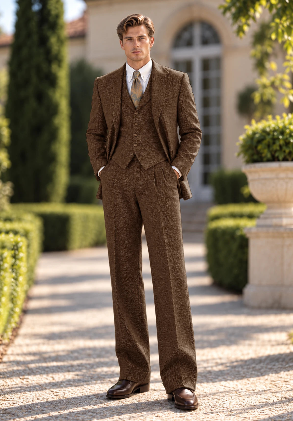Men's brown Suit
