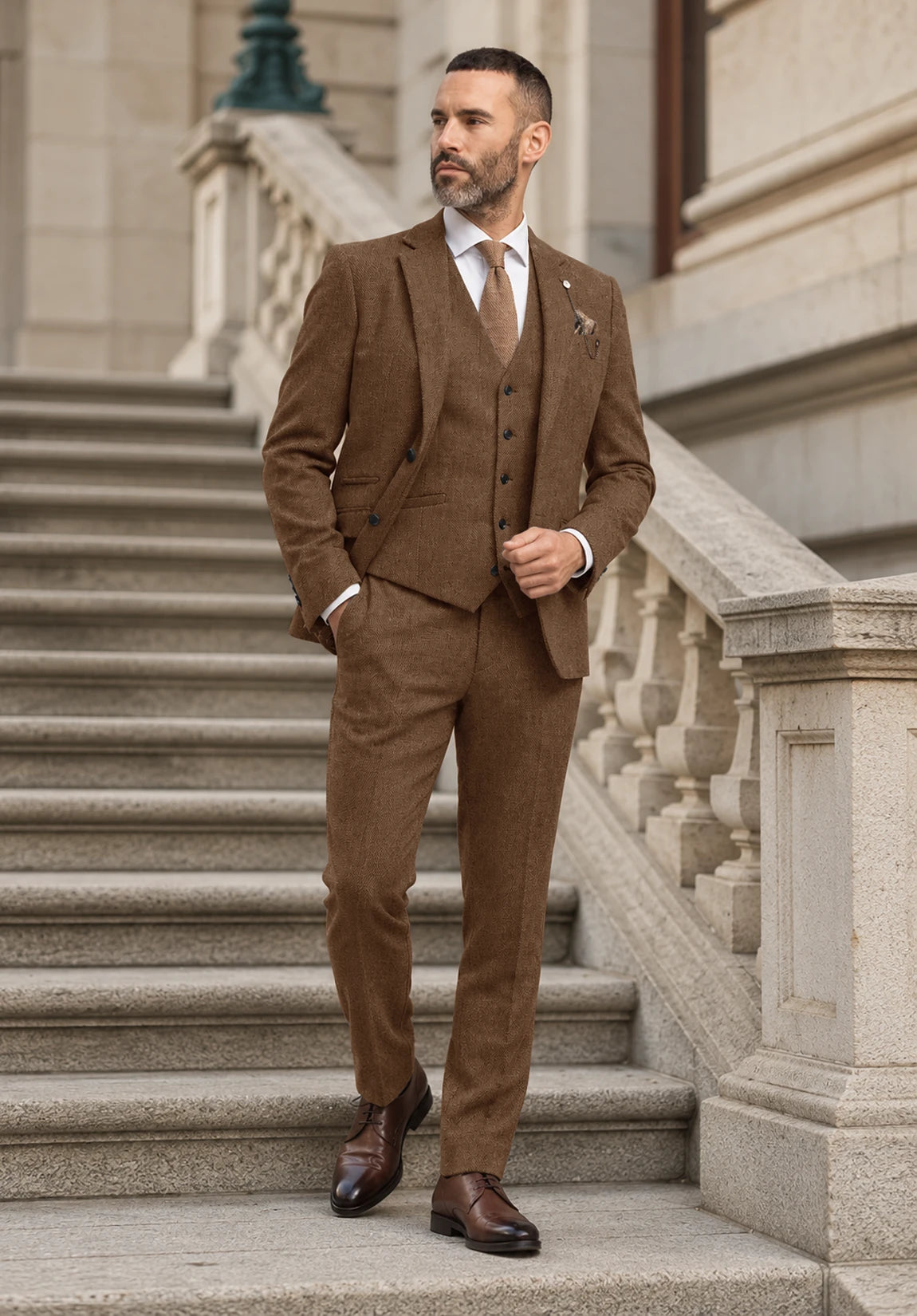 Men's brown Suit