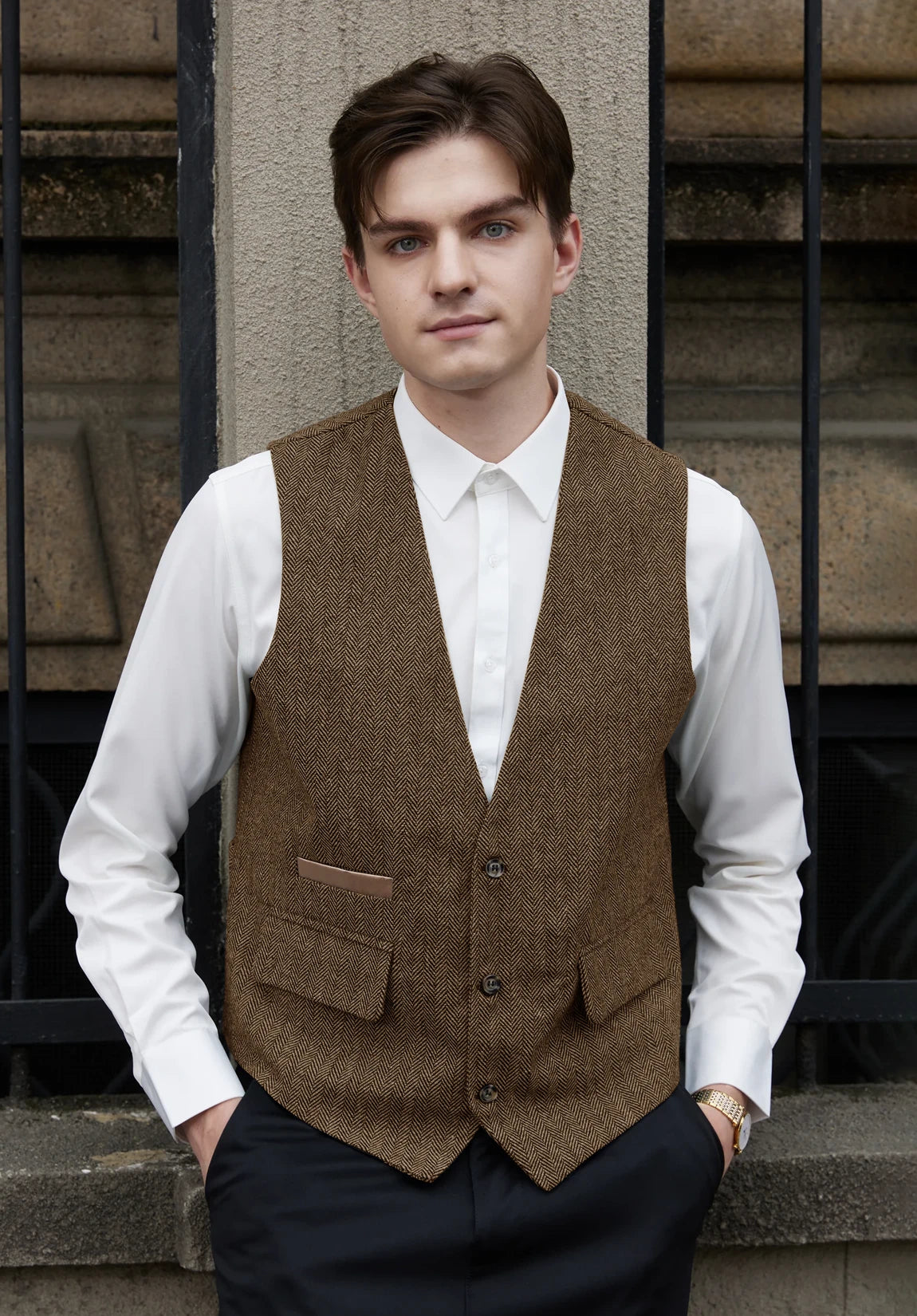 Men's brown vest