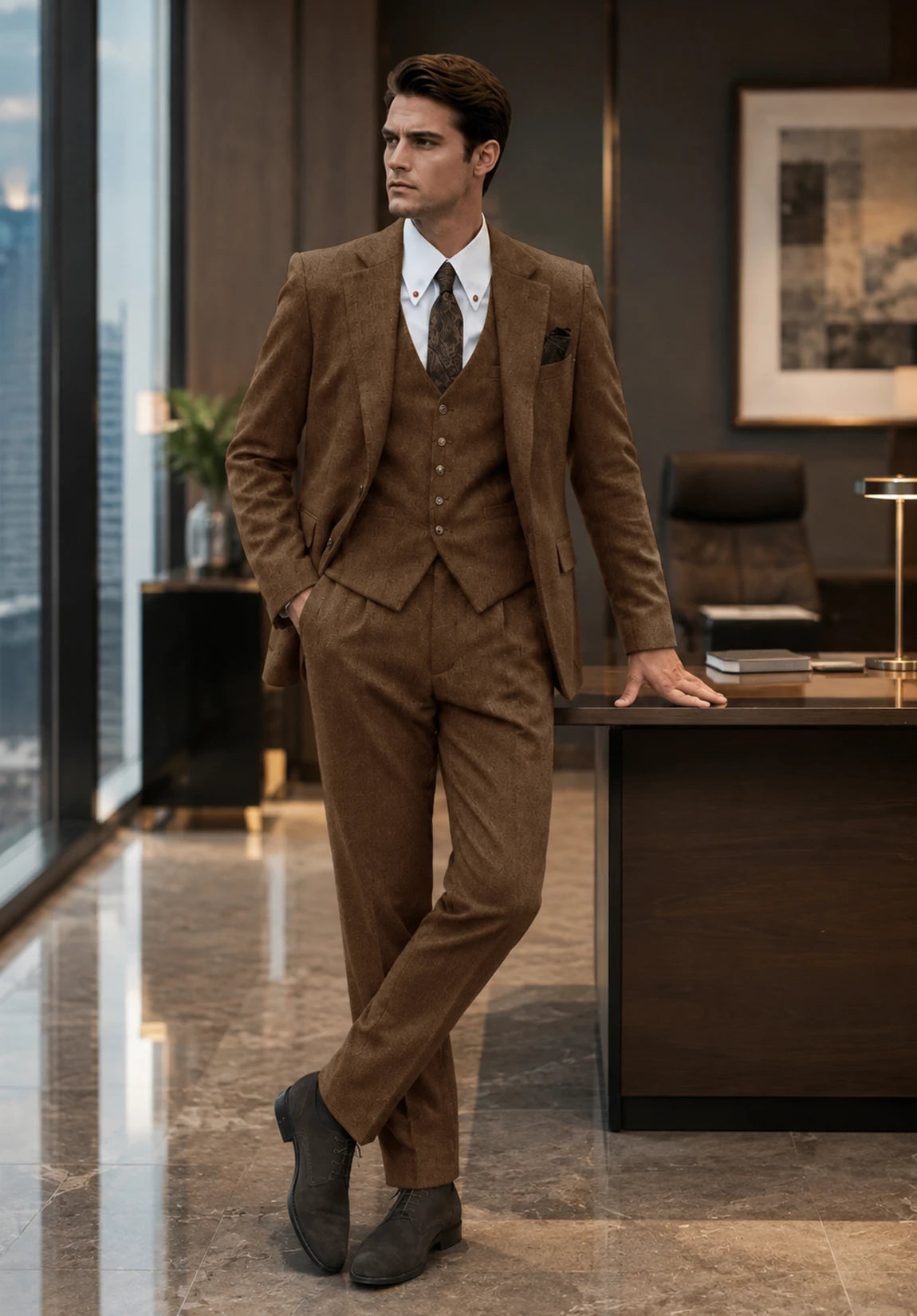 Men's brown Suit