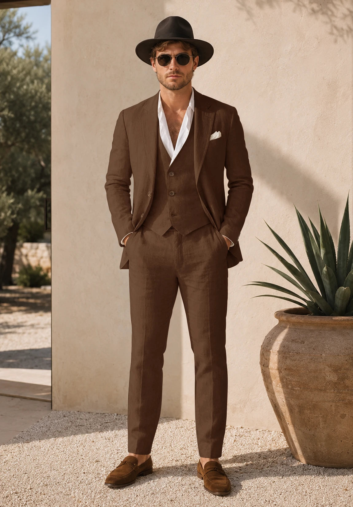 Men's brown Suit