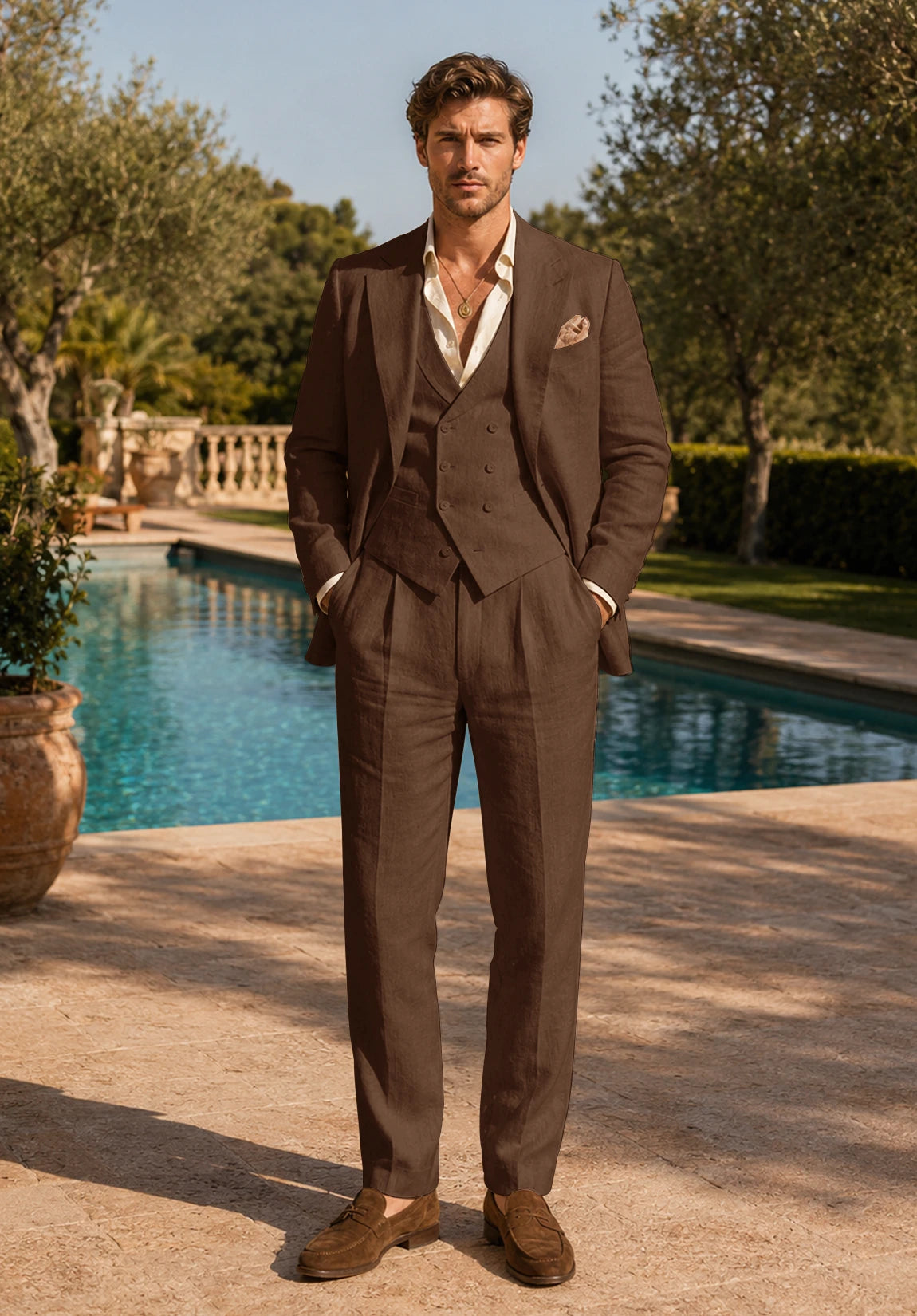 Men's brown Suit