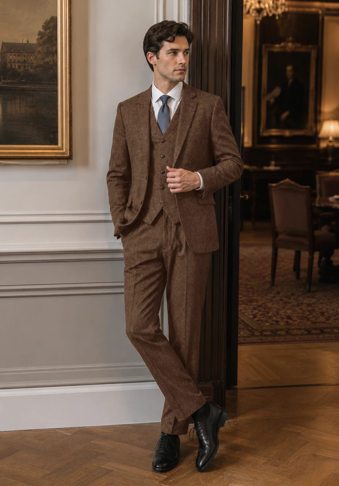 Men's brown Suit