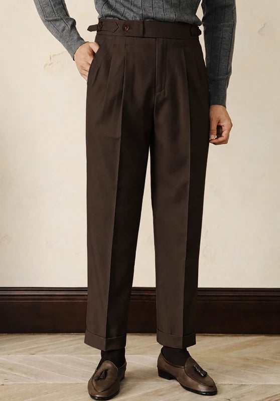 men brown dress pants