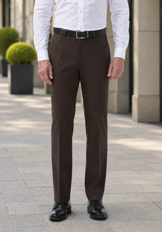 men brown dress pants