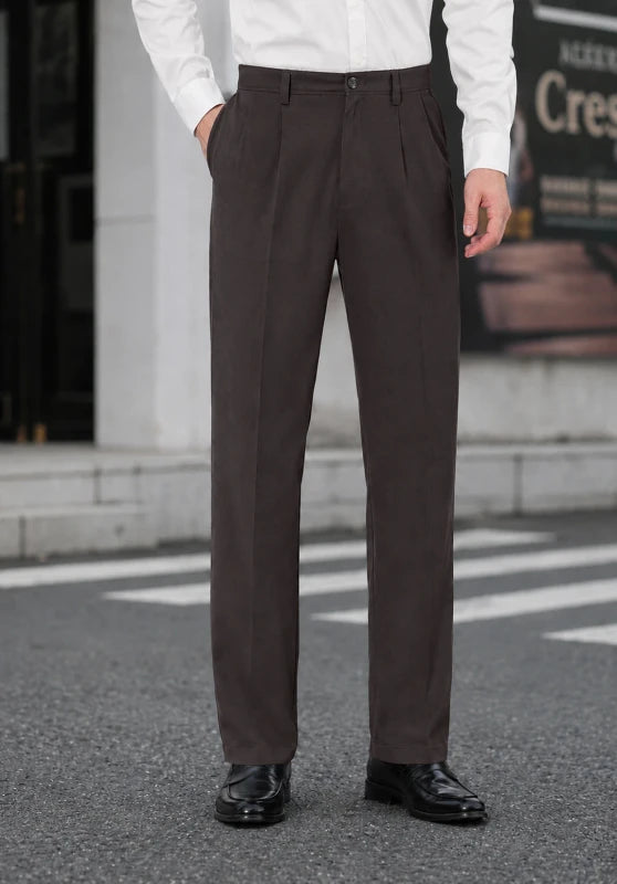 Men brown Suit Pants