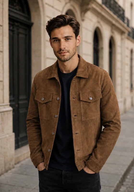 men suede jacket